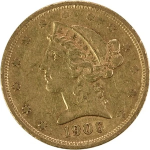 1906-S $5 Gold Liberty Head EF Uncertified #1059 - Picture 1 of 2