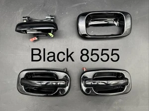 Juego de puerta trasera negra Chevy Silverado Sierra Suburban Yukon 1999-2006 8555 - Imagen 1 de 16