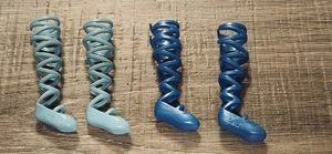 Barbie Schnürschuhe blau 2 Paar mit Kautmarken - Bild 1 von 2