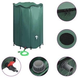  Wassertank mit Wasserhahn Regenwassertank Regentonne Faltbar 1250L PVC vidaXL - Bild 1 von 10