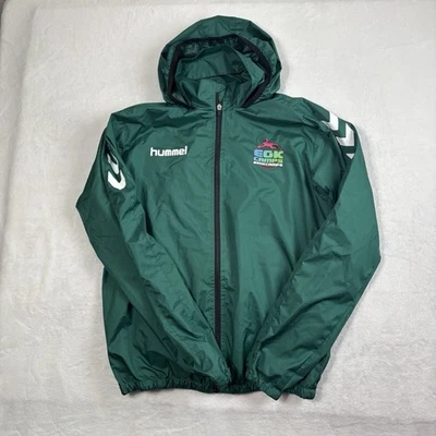 Chaqueta cortavientos Hummel EGK Camps verde cremallera completa LS para hombre pequeña Foto 1 de 4