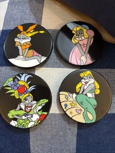 2001- Juego de 4 piezas Warner Bros Studio Looney Tune Posavasos Set 4 Bugs Bunny Cerámica - Imagen 1 de 11
