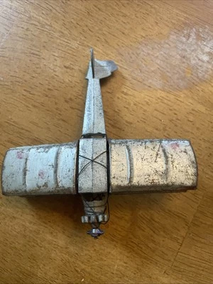 TOOTSIE TOYS bi plane 1930s VINTAGE AERO PLANE U.S.A MADE Broken - Image 1 of 4