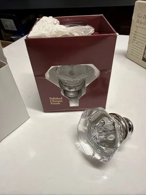 Baldwin Premium Fillmore Perilla de Cristal 5800.260.PASS Pulido Cromo Pasaje Foto 1 de 4