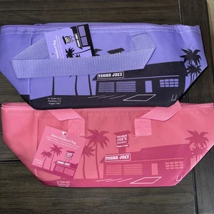 Trader Joe’s Mini Borsa Isolata Set di 2 Rosa e Lavanda Confezione San Valentino - Foto 1 di 5