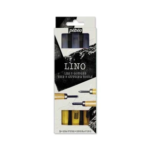 Pebeo LINO Cutting Tools Set of 3 - Picture 1 of 4