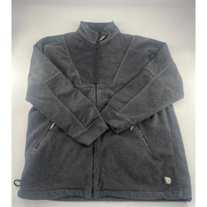Ski Doo Fleece Jacket Mens Small Gray Black Full Zip Warm Sno Gear Warm Winter - Picture 1 of 7