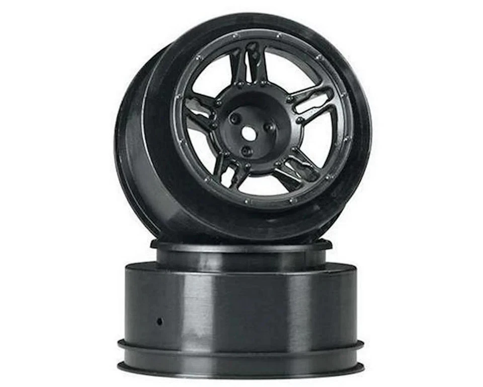 DTXC3825 DuraTrax Slash/Blitz/SCRT10 SC Rear Wheels (Black) (2) WALL - Image 1 of 1