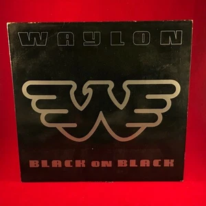 WAYLON JENNINGS Black On Black 1982 UK Vinyl LP RCA record Willie Nelson - Picture 1 of 3