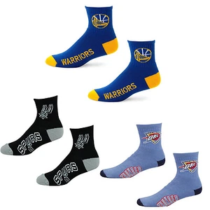 Golden State Warriors Socks Quarter Length Large Size Mens 10-13 Shoe NEW! NBA - Picture 1 of 4