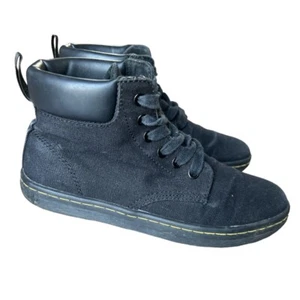 Botas al tobillo para mujer Dr Martens Maelly negras de lona 6 ojos ligeras, talla 7 - Imagen 1 de 11