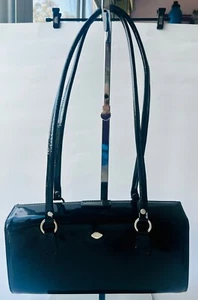 "I Santi" Made in Italy shiny patent Leather Purse Bag Vintage - Picture 1 of 16