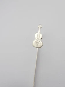 Violine: Lesezeichen IN Silber 925 - Haftmarker Buch - Musiker Geiger - Picture 1 of 9