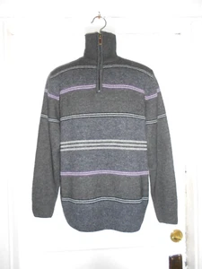 DUNNES NWT Men's Long Sleeve LambswoolAngora Blend SWEATER 07424 sz. S - Picture 1 of 6