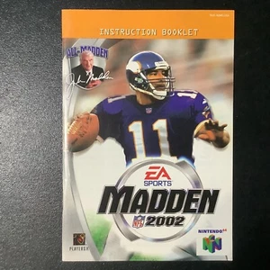 Madden NFL 2002 N64 Nintendo 64 nur Bedienungsanleitung - Bild 1 von 2