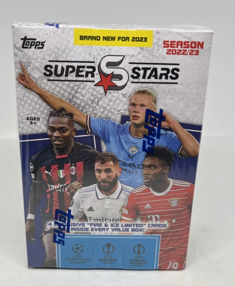 2022-23 Topps UEFA Superstars Blaster Box - New & Factory Sealed - Image 1 of 4