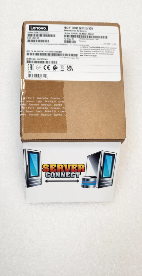 00YK010 LENOVO 300GB 15K 2.5" SAS 12G TS 512e HDD-- 00YK010 - Image 1 of 1