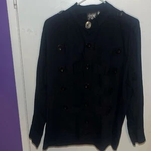 Shrine of Hollywood Button Down Shirt Size Men’s XL Black - Picture 1 of 5