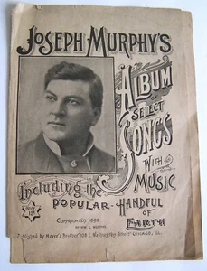 Vintage Sheet Music 1892 Joseph Murphy's Select Songs Handful of Earth (SM-1) - Picture 1 of 5