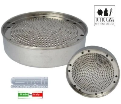 GRATTUGIA FORMAGGIO MANUALE GRATTA GRANA TONDA BARI ACCIAIO INOX 20 CM GNALI