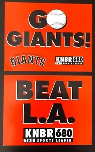 San Francisco Giants Posters "BEAT LA" "GO GIANTS" KNBR "PITCH TO BARRY" 11 x 14 - Picture 1 of 2