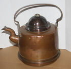 Antik große Kupfer Teekanne Kanne Kessel Kupferkanne Wasserkanne Teekessel 3,5 L