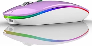Bluetooth Maus Kabellose LED Funkmaus Wiederaufladbar Leise Wireless USB C309 - Bild 1 von 7