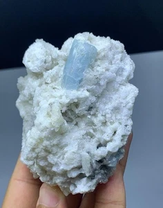 380 Gram Beautiful Aquamarine Crystal Specimen From Skardu Pakistan - Picture 1 of 4