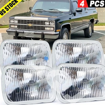 4PCS LED Headlight 6000K High Low beam For GMC R2500 Suburban 1989-1991 Foto 1 de 4