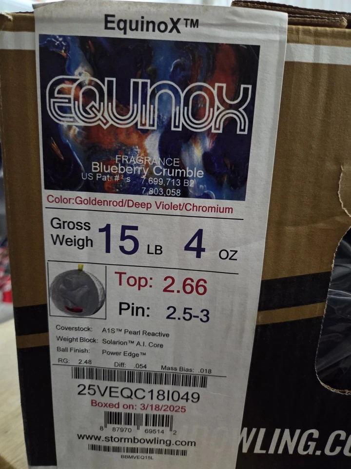 Storm Equinox #15 bowling ball