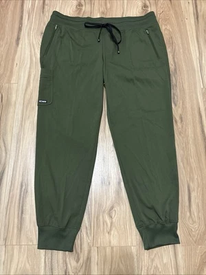 Grey's Anatomy Soft Rib Waist Jogger Scrub Pants Women's Size XL Olive - NWOT - Image 1 of 4