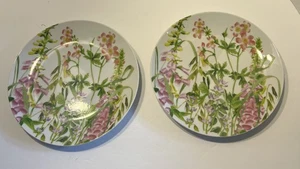 Platos redondos de almuerzo botánicos florales Dash of That 7,5"D - Juego de 2 - Imagen 1 de 8