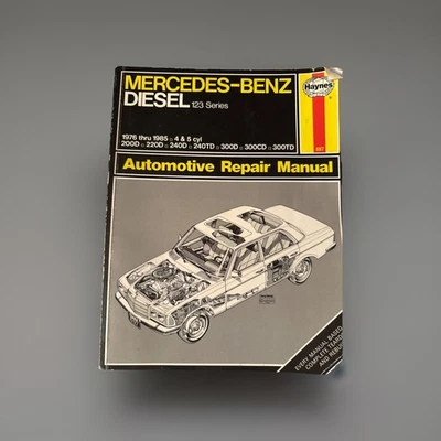 Manual de reparación Haynes Mercedes-Benz diésel serie 123 1976-1985 PB 1987 GUC Foto 1 de 4