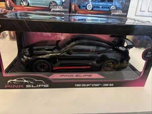 NEW 2025 Jada Pink Slips 2022 Ford Shelby GT500 Code Red 1:18 - Black w/Red - Picture 1 of 4