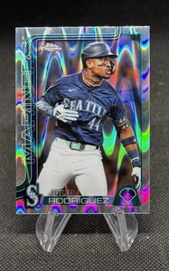 2025 Topps cromo Julio Rodríguez refractor RayWave #261 Seattle Mariners - Imagen 1 de 1