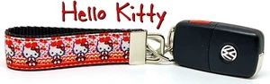 Katze Schlüsselanhänger Armband Schlüsselanhänger 1" breit Reißverschluss ziehen Kameragurt Handarbeit - Bild 1 von 11