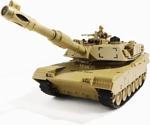 Remote Control Tank US MIA2 Abrams Army Tank Toy 1:28 Scale 9 Channels RC T - Picture 1 of 9