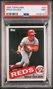 1985 TOPPS MINI #251 BRAD GULDEN PSA 9 MAC SPOTLESS 100 MADE VERY RARE * 1613 - Picture 1 of 5