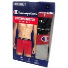 Champion Boxer Briefs Large 3-Pairs Men's Underwear Cotton Stretch Comfort 36-38