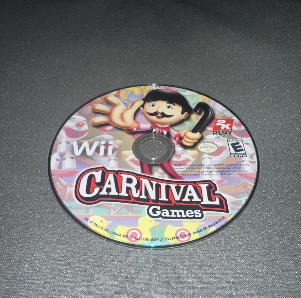 Carnival Game Nintendo Wii Disc Only G6 - Image 1 of 1