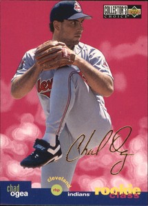 1995 Collector's Choice Gold Signature Indians Baseball Card #7 Chad Ogea