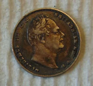 1834 GREAT BRITAIN SIX PENCE .925 SILVER COIN ~ WILLIAM IV - Picture 1 of 5