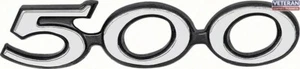 Rear Body Panel Emblem "500" - Foto 1 di 1