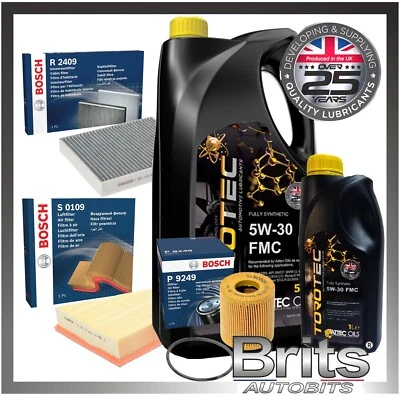 KIT DE SERVICIO FILTRO BOSCH PARA FORD MONDEO TITANIUM 2.0 TDCI MK4 FL CD345 + 6L Aceite Foto 1 de 4
