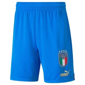 FIGC Italy Italia Blue Home Replica Football Shorts 2022/23 BNWT Puma Small - Picture 1 of 6
