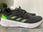 Adidas Questar Men?S Running Sneakers Gy2262 Dark Gray/Solar Green Sz 11.5