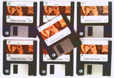 ✅ Disquetes Adobe Illustrator~5.5~Macintosh~1994~3.5" Foto 1 de 4
