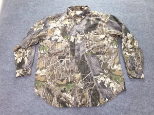 Remington Mens Shirt XL Break Up Mossy Oak Forest Camo Vented Hunting Outdoors - Picture 1 of 13