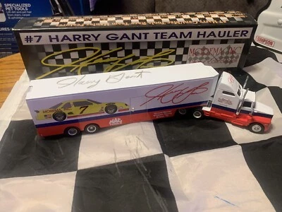 1993 Action RCCA Harry Gant Autographed #7 MoreMa Inc Mac Tools Hauler 1/64 - Image 1 of 4