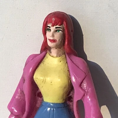 Spider-Man 1995 Mary Jane Watson Girlfriend Girl Marvel Action Figure 3.25” Tall - Image 1 of 4